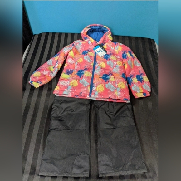 Smonty Girls Two Piece Snow Suit 8-9 Years Color Rose Flower - Picture 1 of 5